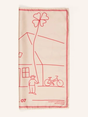 Nn.07 Jedwabna Chusta beige