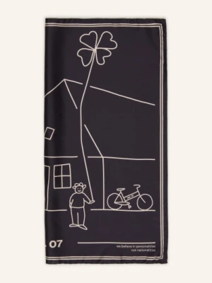 Nn.07 Jedwabna Chusta schwarz