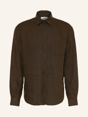 Nn.07 Koszula Lniana Dino Comfort Fit gruen KHAKI