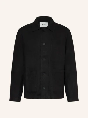 Nn.07 Koszula Morgan Z Lnu schwarz CZARNY