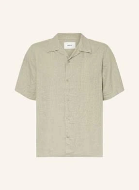 Nn.07 Koszula Z Klapami Julio Relaxed Fit Z Lnu gruen