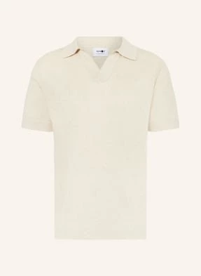 Nn.07 Koszulka Polo Ryan Z Dzianiny beige