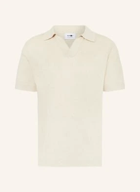 Nn.07 Koszulka Polo Ryan Z Dzianiny beige