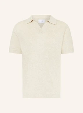 Nn.07 Koszulka Polo Ryan Z Dzianiny beige