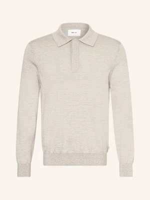 Nn.07 Koszulka Polo Z Dzianiny Emerson Regular Fit beige