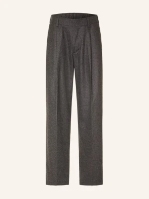 Nn.07 Spodnie Garniturowe Kay O Luźnym Kroju grau 941 Dark Grey Mel