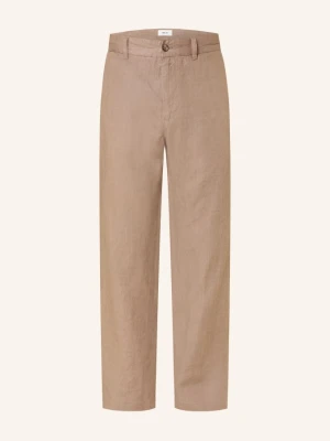 Nn.07 Spodnie Z Lnu Aden Regular Fit beige