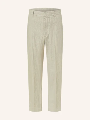 Nn.07 Spodnie Z Lnu Billie Regular Fit gruen