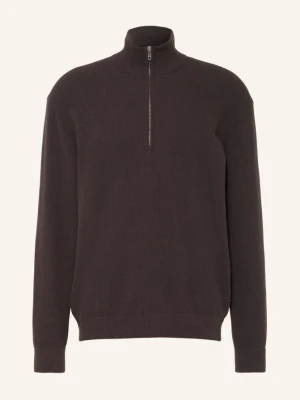 Nn.07 Sweter Typu Troyer Danny braun CIEMNOBRĄZOWY