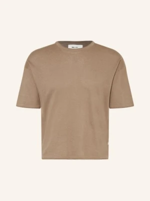 Nn.07 Sweter Z Dzianiny Ryan Z Dodatkiem Lnu gruen KHAKI
