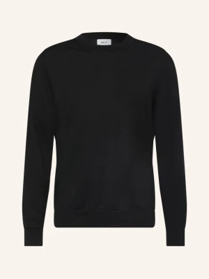 Nn.07 Sweter Z Lnu Ted schwarz CZARNY