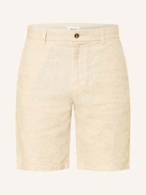 Nn.07 Szorty Straight Fit Z Lnu beige