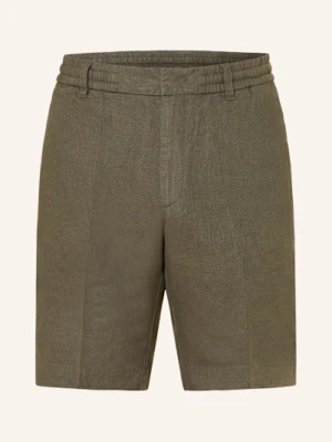 Nn.07 Szorty Z Lnu Billie Regular Fit gruen