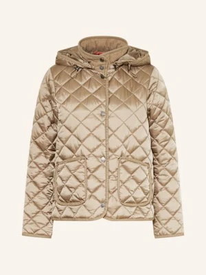 No.1 Como Kurtka Pikowana Quebec Z Odpinanym Kapturem gruen