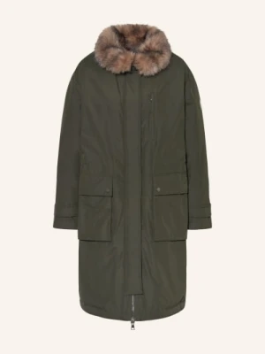 No.1 Como Parka Mira Z Odpinanym Sztucznym Futrem gruen