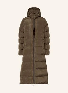 No.1 Como Płaszcz Pikowany Z Odpinanym Kapturem beige