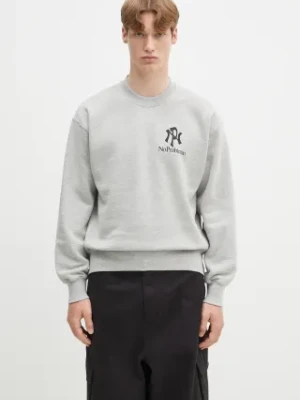 No Problemo bluza NYP Sweatshirt męska kolor szary z nadrukiem NP2000603