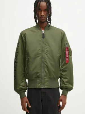 No Problemo kurtka bomber dwustronna No Problemo x Alpha Industries No War MA-1 kolor zielony przejściowa NP7113504