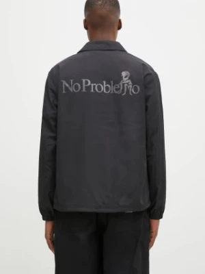 No Problemo kurtka No Problemo Nylon Coach Jacket męska kolor czarny przejściowa NP70400.02