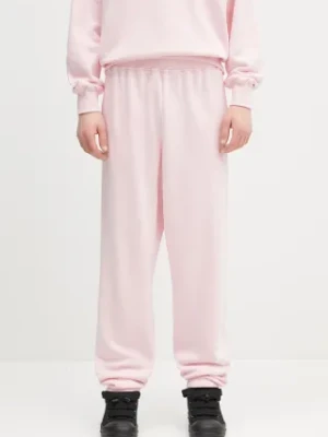 No Problemo spodnie dresowe bawełniane No Problemo Sweatpant kolor różowy gładkie NP3000203