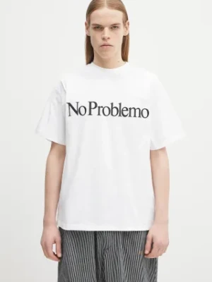 No Problemo t-shirt bawełniany No Problemo SS Tee kolor biały z nadrukiem NP6000203