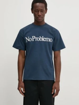 No Problemo t-shirt bawełniany SS Tee kolor granatowy z nadrukiem NP60002.02