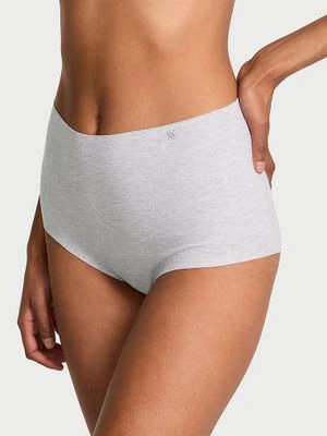 No-Show Majtki bawełniane bezszwowe figi z wysokim stanem No-Show Brief Victoria's Secret