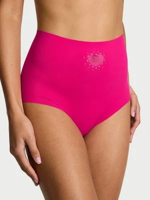 No-Show Majtki bezszwowe figi z wysokim stanem No-Show Heart Victoria's Secret