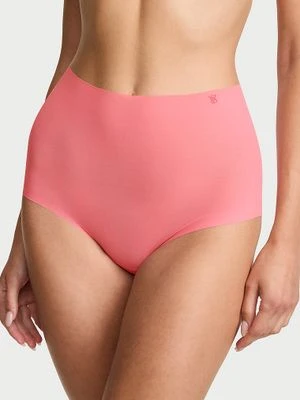 No-Show Majtki z siateczki z wysokim stanem No-Show Mesh Victoria's Secret Różowy