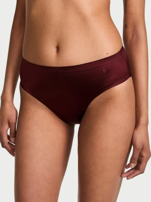 No-Show Majtki ze średnim stanem No-Show Bikini Victoria's Secret Brązowy