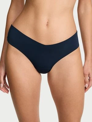 No-Show Stringi bezszwowe z paseczkami z tyłu No-Show Strappy Victoria's Secret Niebieski