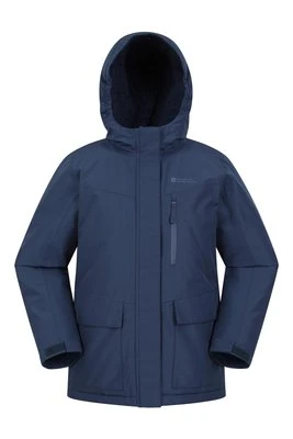 Noah — kurtka wodoodporna dla dzieci ocieplana polarem - Navy Mountain Warehouse