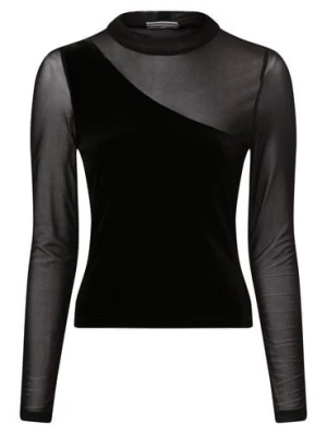 Noisy May Damska koszulka z długim rękawem - NMAlma Kobiety Sztuczne włókno czarny jednolity,