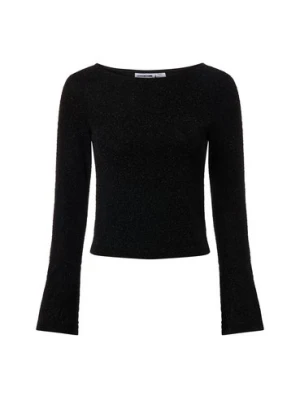 Noisy May Damska koszulka z długim rękawem - NMGilly Kobiety czarny jednolity,