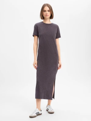 Noisy May Damska sukienka z dżerseju - NMBrandy Kobiety Bawełna (100%) szary,