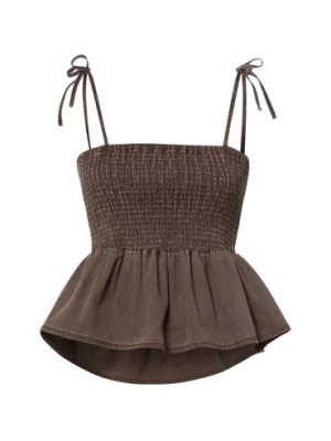 Noisy May Damski crop top Kobiety Bawełna (100%) brązowy|beżowy,