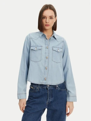 Noisy May Koszula jeansowa Selvi 27033010 Błękitny Regular Fit