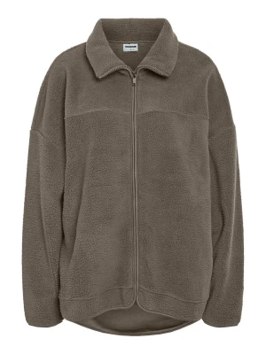 Noisy may Kurtka polarowa w kolorze szarobrązowym rozmiar: L