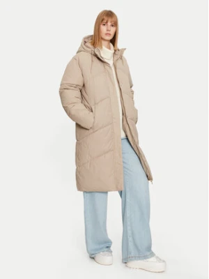 Noisy May Kurtka zimowa Tenna 27030498 Beżowy Regular Fit
