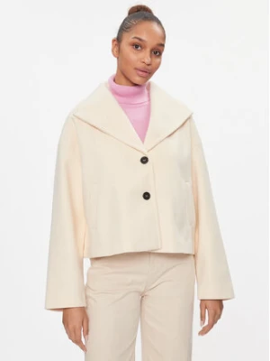 Noisy May Płaszcz przejściowy Halston 27028853 Beżowy Loose Fit