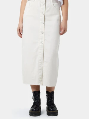 Noisy May Spódnica jeansowa Sira 27029410 Écru Regular Fit