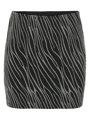 Noisy may Spódnica w kolorze srebrno-czarnym rozmiar: M