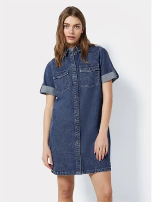 Noisy May Sukienka jeansowa New Signe 27030040 Niebieski Loose Fit