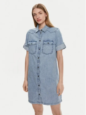 Noisy May Sukienka jeansowa New Signe 27030041 Niebieski Loose Fit