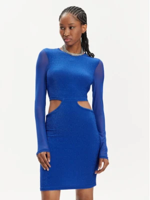 Noisy May Sukienka koktajlowa Louise 27022716 Niebieski Slim Fit