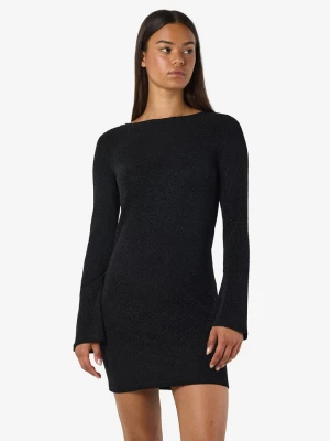 Noisy may Sukienka w kolorze srebrno-czarnym rozmiar: S