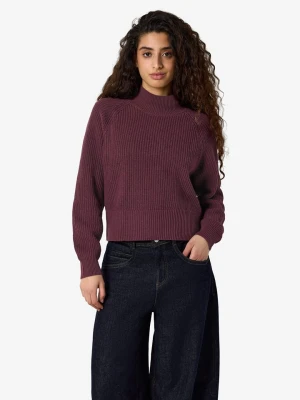 Noisy may Sweter "Dara" w kolorze bordowym rozmiar: XL