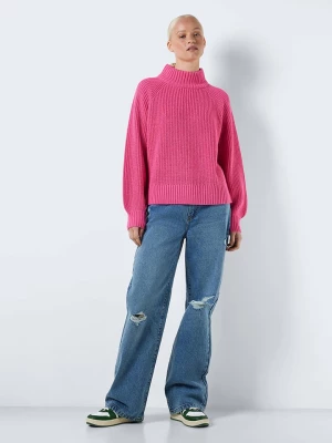 Noisy may Sweter w kolorze różowym rozmiar: M