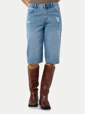 Noisy May Szorty jeansowe Welsie 27034305 Niebieski Regular Fit