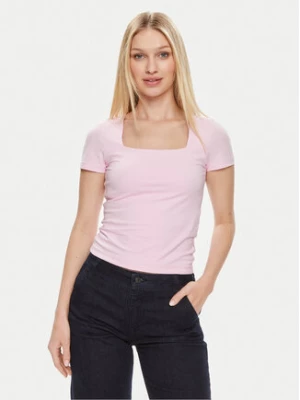 Noisy May T-Shirt Mik 27029540 Różowy Slim Fit